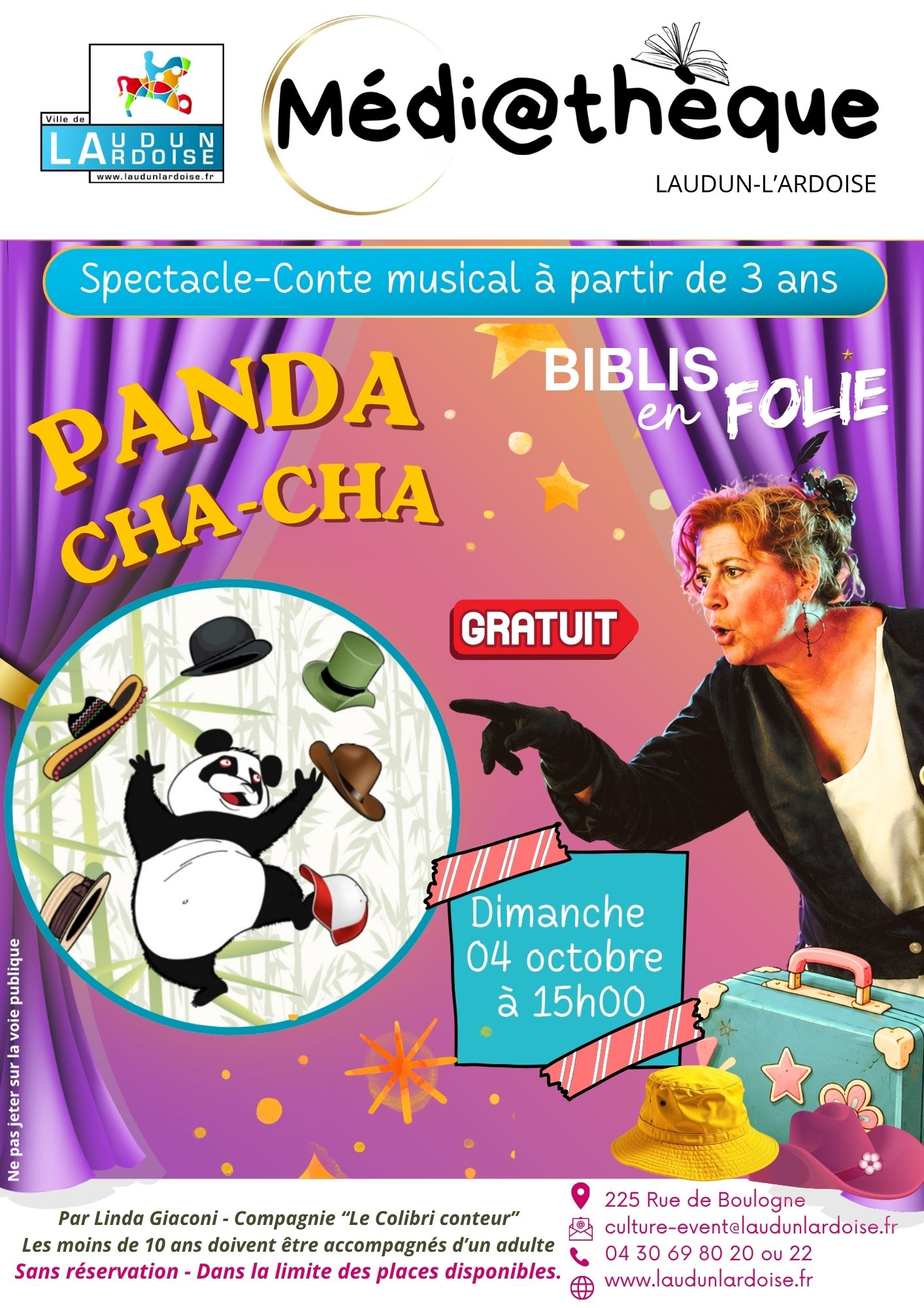 Spectacle - conte musical "PANDA CHA-CHA"