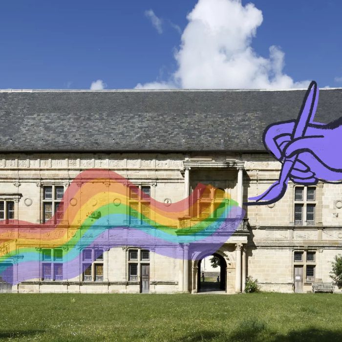 Pleins fards sur la façade