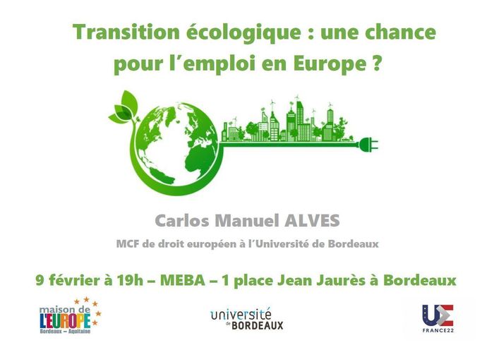 Conférence - Transition écologique : une chance pour l’emploi en Europe ?