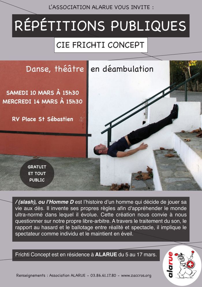 RÉPÉTITIONS PUBLIQUES FRICHTI CONCEPT