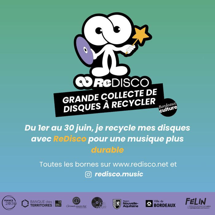 ReDisco : grande Collecte de disques à recycler à Bordeaux et sa métropole