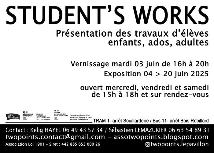 Présentation des travaux d'élèves de l'association Two Points