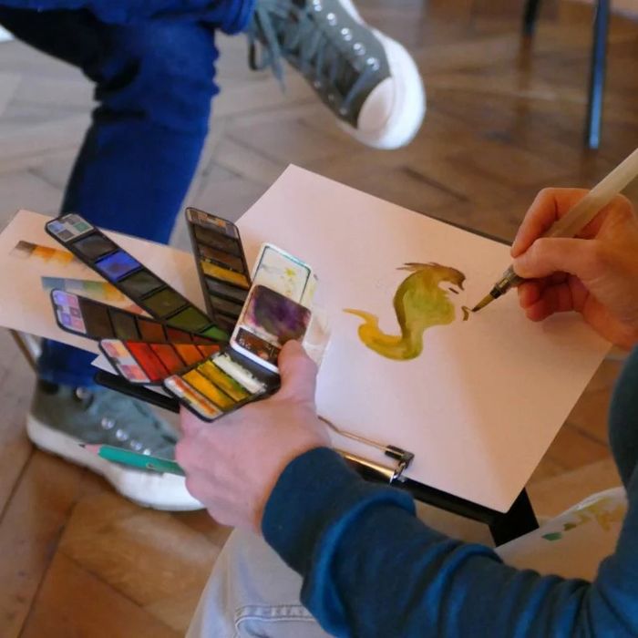 Profitez d'un décor somptueux et d'une vue exceptionnelle pour vous initier à l'aquarelle !