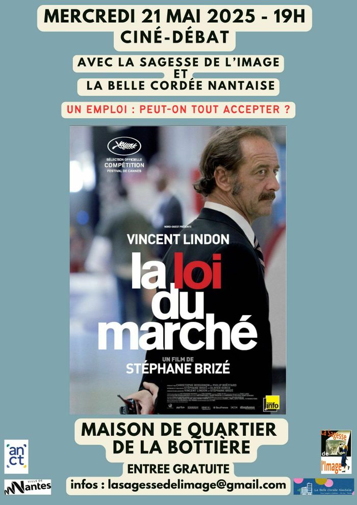 La loi du marché, ciné-débat suivi d'un pot convivial - 21 mai à 19h