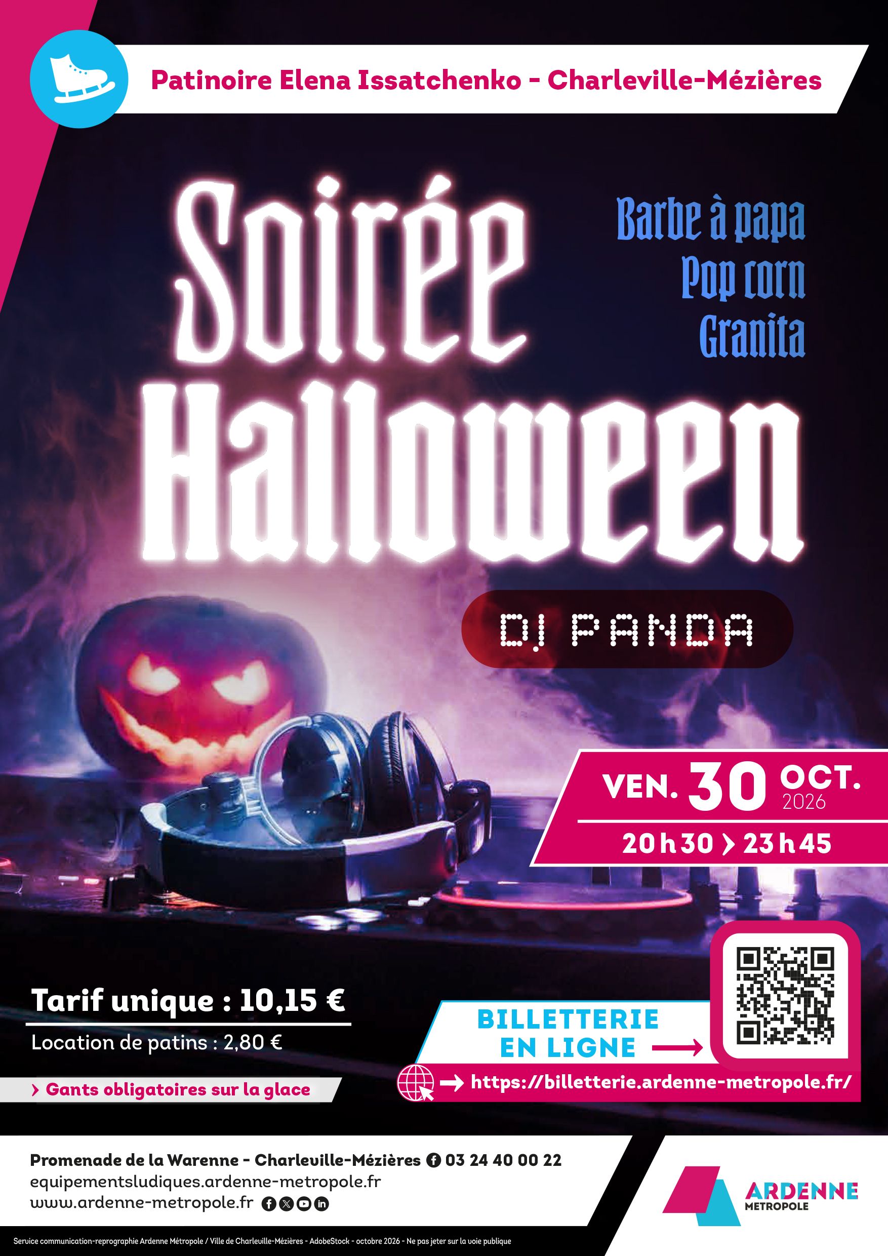 Soirée Halloween à la patinoire !
