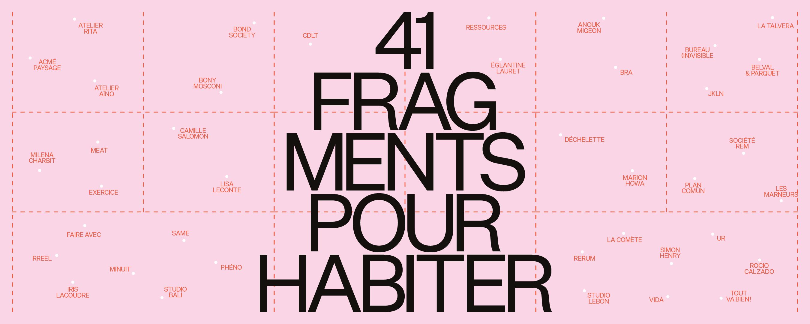Exposition "41 fragments pour habiter"