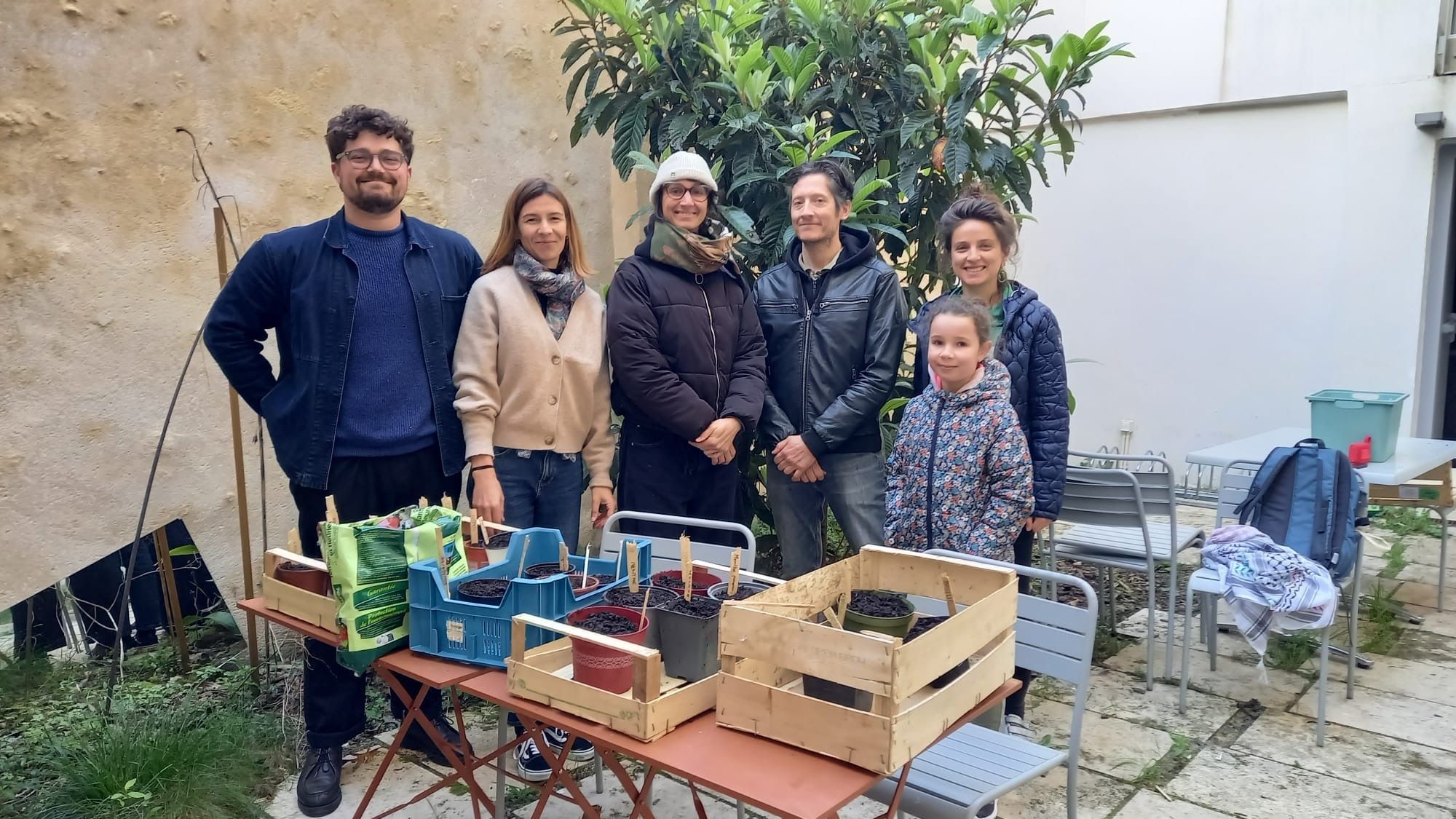 Atelier jardinage de Dominique : plantation d'hiver