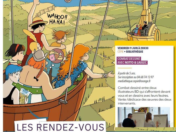 Combat dessiné avec Laulec et Notto