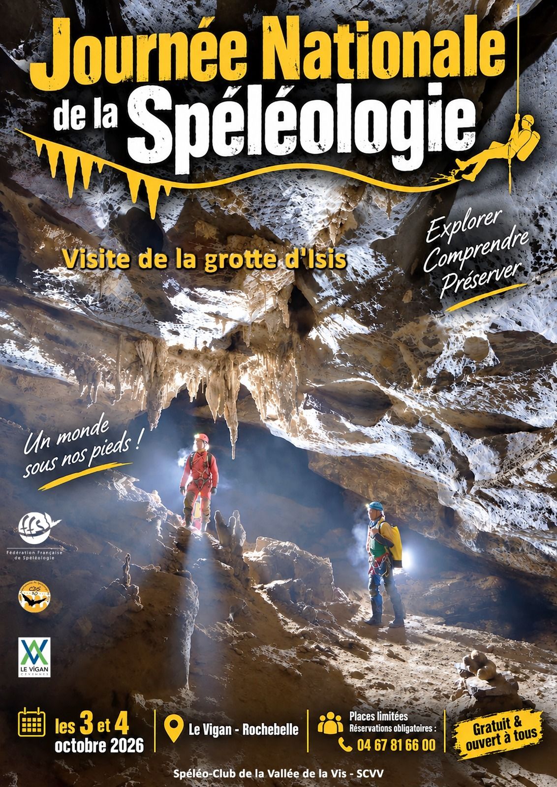 Visite de la grotte d'Isis