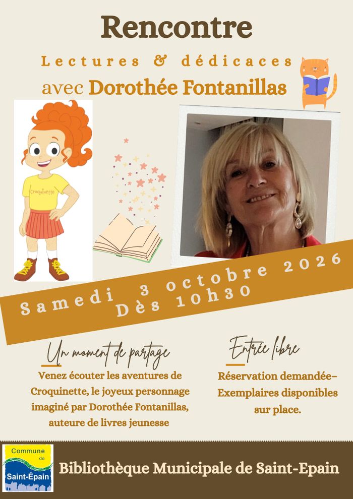 Rencontre, lectures et dédicaces
