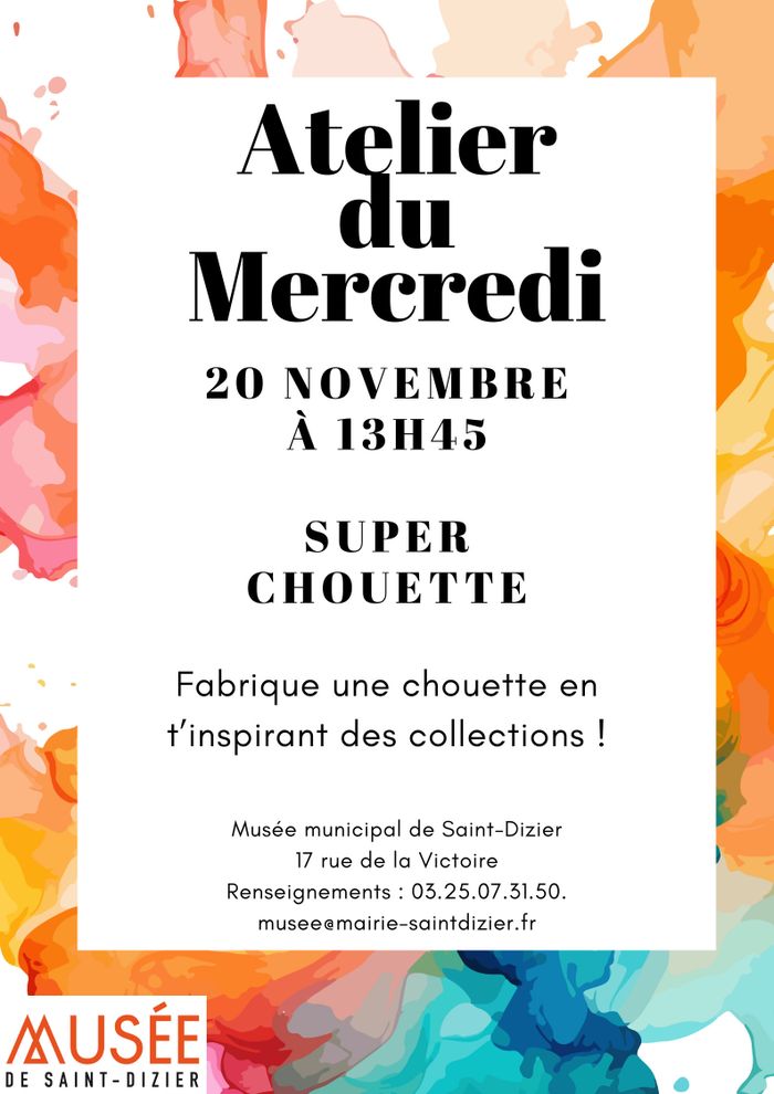 Atelier du Mercredi : Super chouette !
