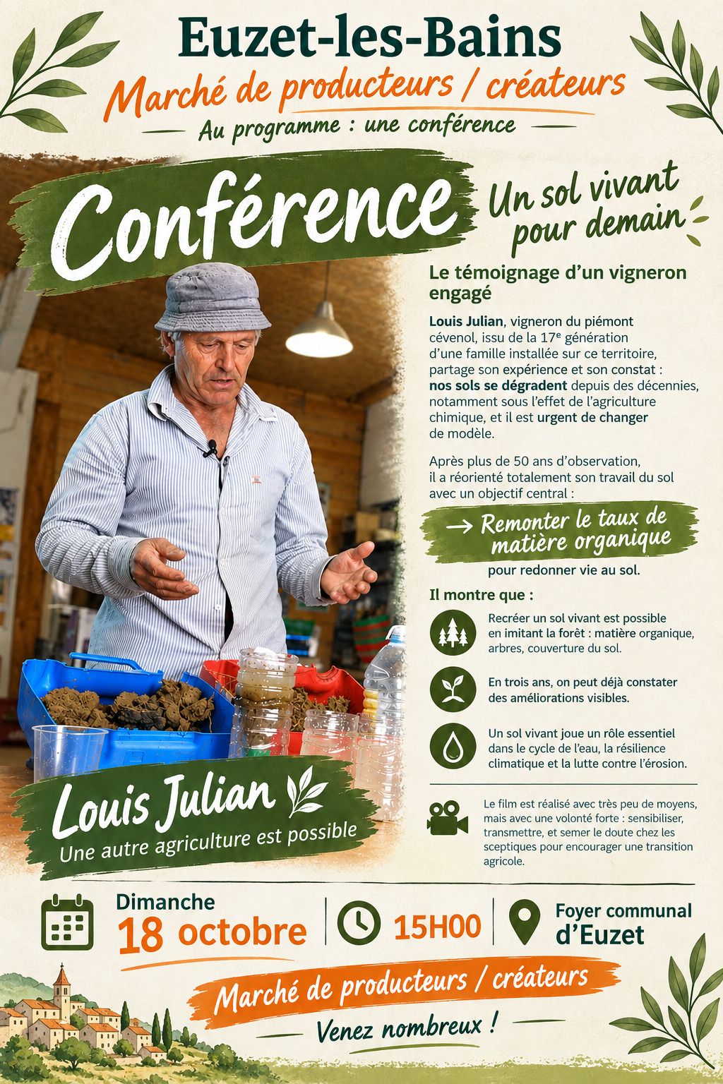 Conférence "Un sol vivant pour demain"