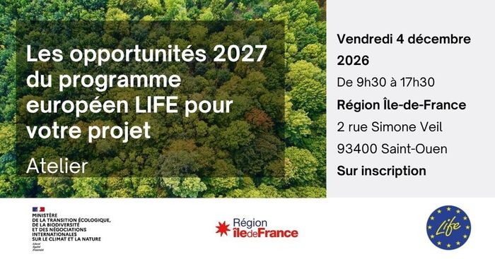 工作坊：欧洲 LIFE 计划 2027 年为你的项目带来的机会