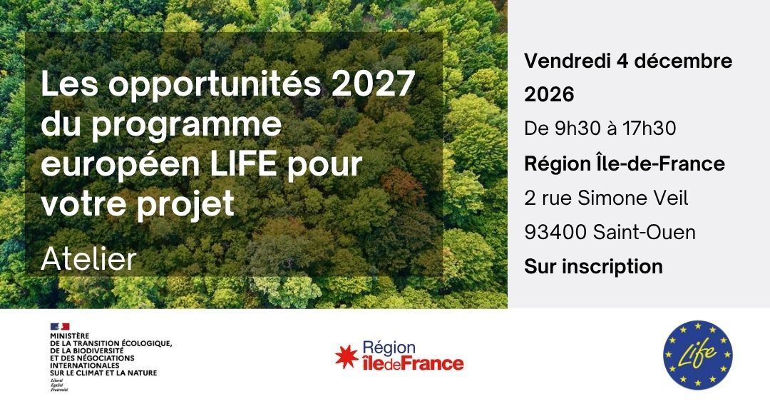 Workshop: The 2027 opportunities of the European LIFE programme for your project