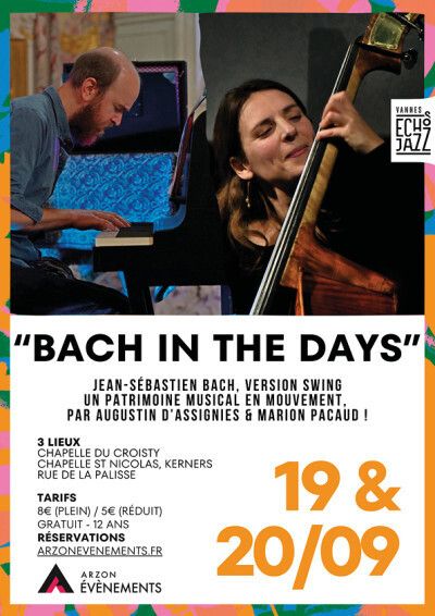 Affiche — Concert "Bach in the Days" d'Augustin d'Assignies et Marion Pacaud
