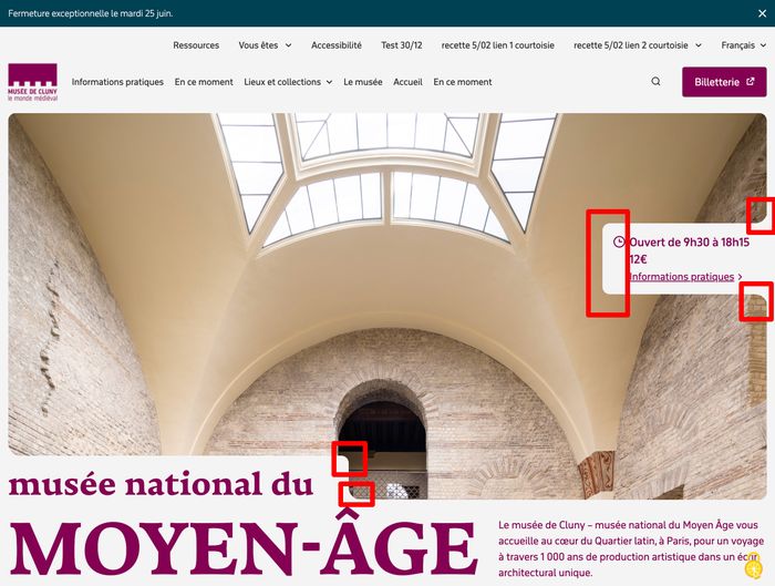 test snum parametrage