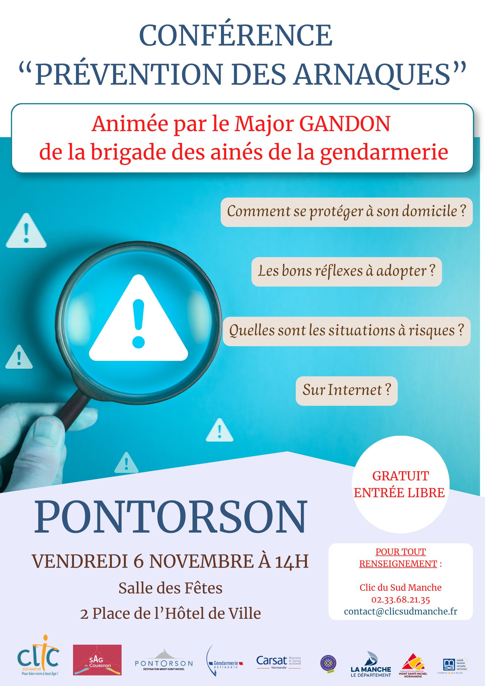 Conférence de prévention des arnaques