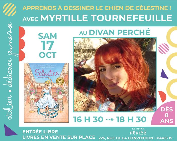Jeunesse : atelier avec l'illustratrice Myrtille Tournefeuille autour de la série « Célestine »