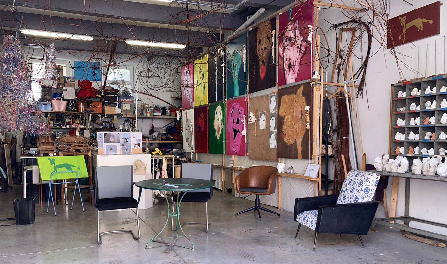 Visite d'atelier d'artiste contemporain