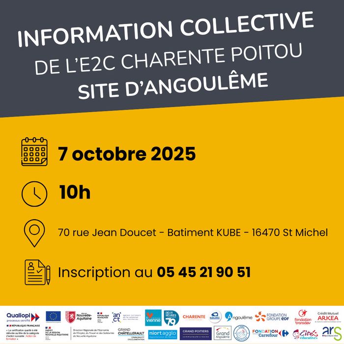 Présentation de l'E2C aux jeunes de 16 à 35 ans avec des échanges sur l'accompagnement, les stages, l'insertion puis inscription à l'École !