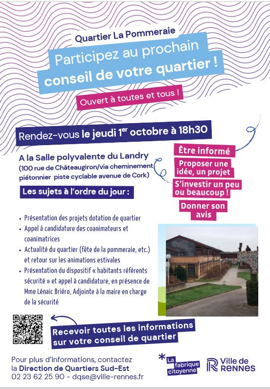 Conseil de quartier de la Pommeraie
