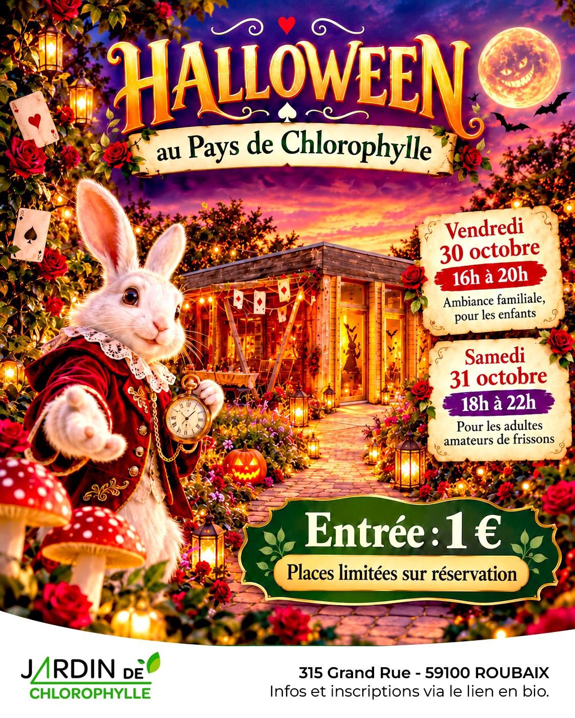 Halloween at Jardin de Chlorophylle
