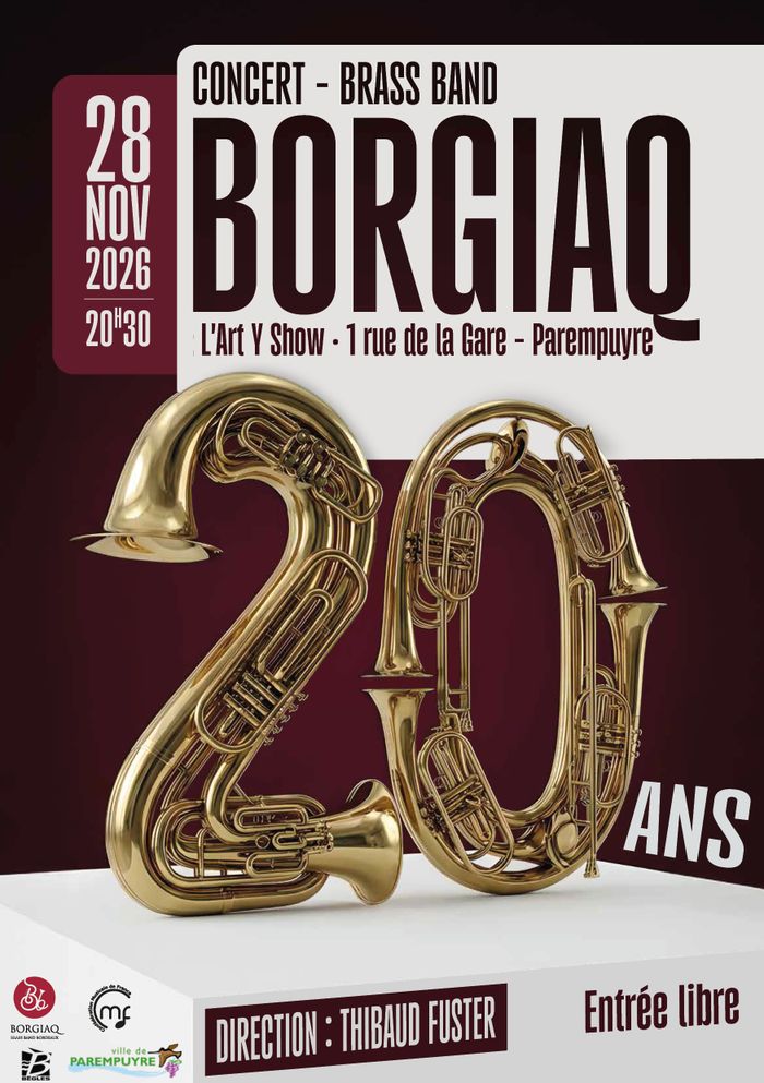 🎺🎶 LE BRASS BAND BORGIAQ EN CONCERT À PAREMPUYRE !