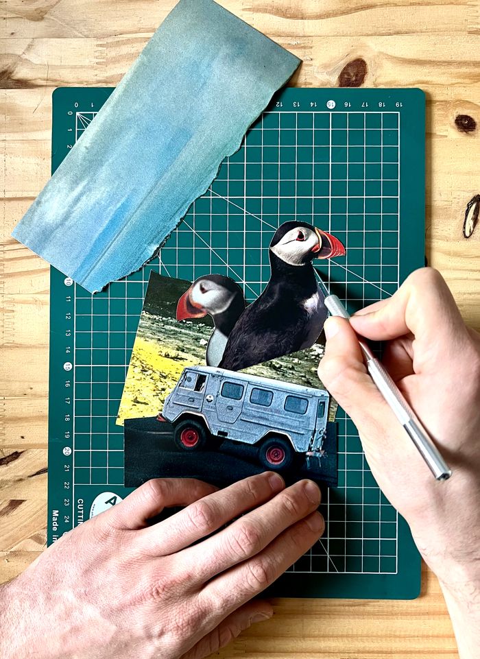 Atelier d'illustration en collage