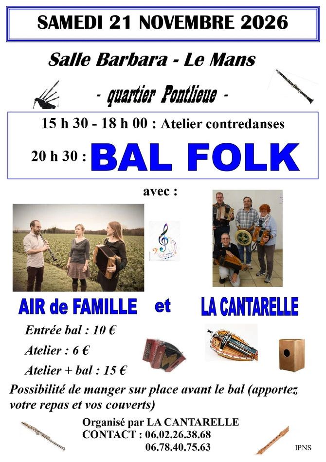 Bal folk et atelier contredanses