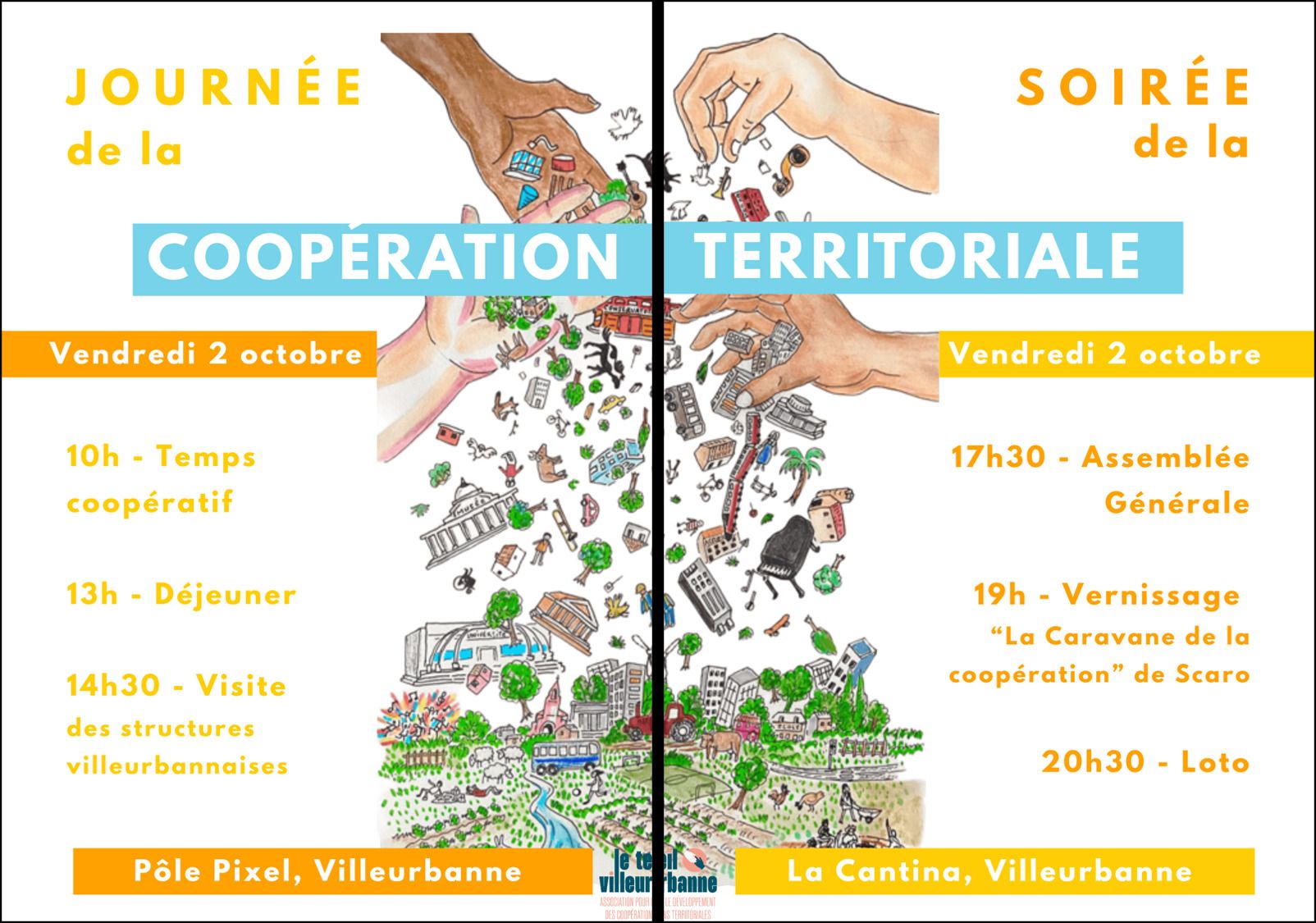 Journée et Soirée de la Coopération Le Teil - Villeurbanne