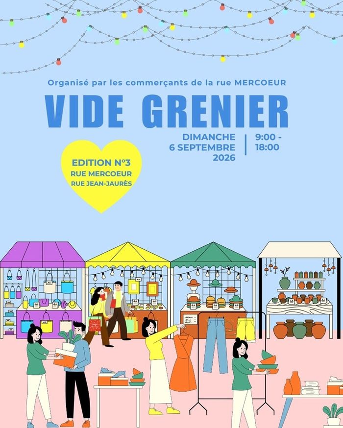 Vide-grenier rues Mercœur et Jean-Jaurès