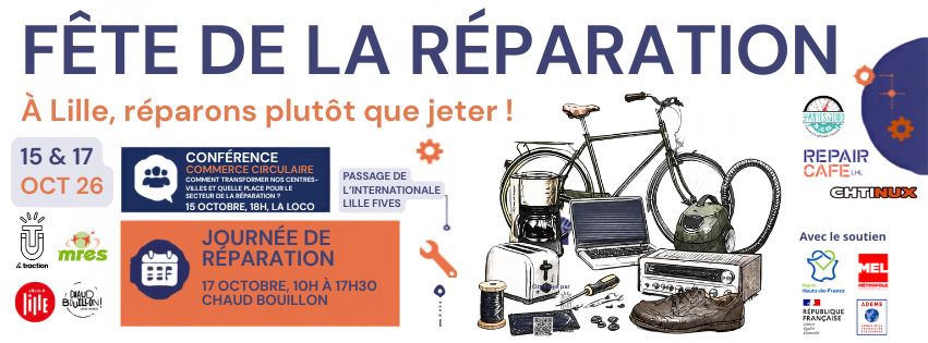 Fête de la réparation à Lille - journée réparation