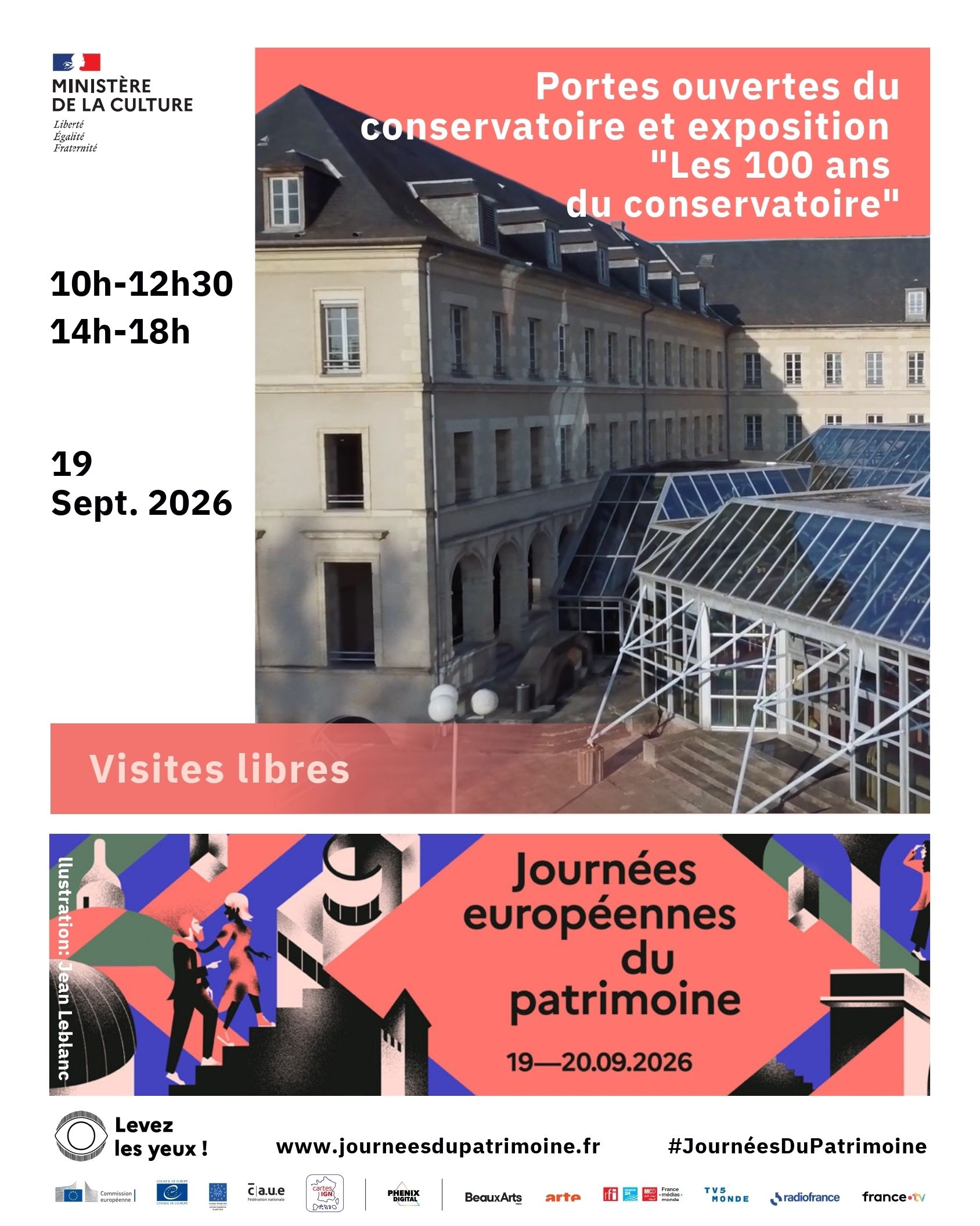 Portes ouvertes du conservatoire et exposition « Les 100 ans du conservatoire »