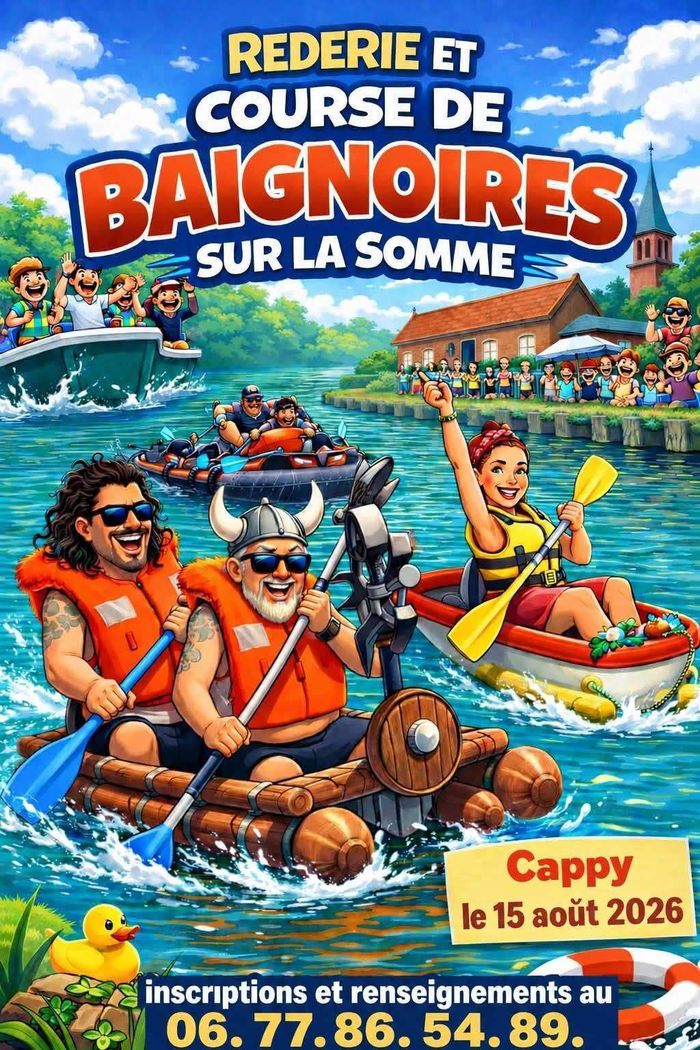 Rederie et course de baignoires sur la Somme