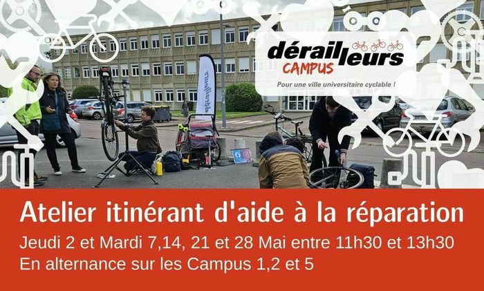 Dérailleurs Campus - Atelier itinérant d'aide à la réparation