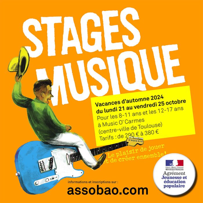 Stage musique pour les jeunes à Toulouse (vacances d'automne 2024)