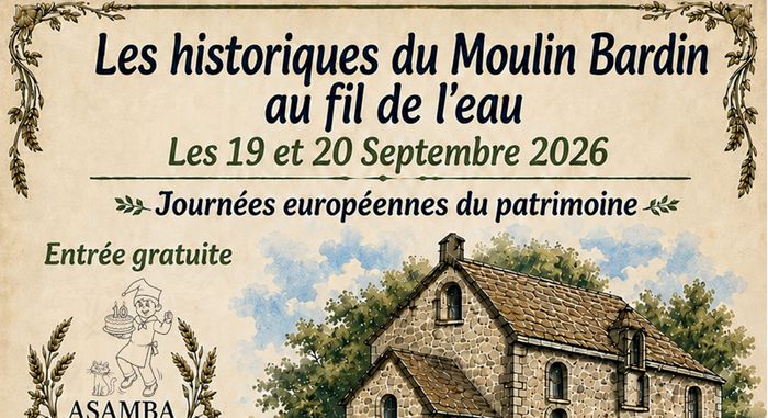Les historiques du Moulin Bardin au fil de l'eau