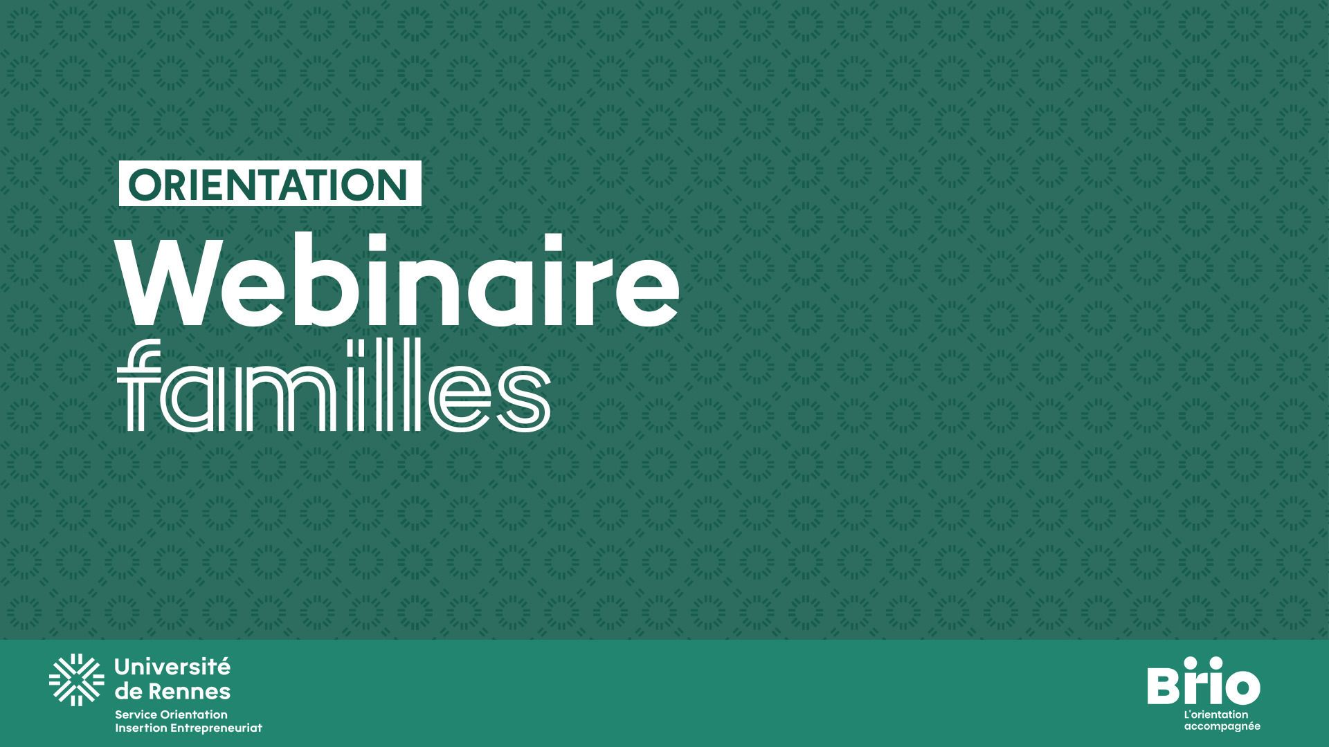Participez à nos webinaires d'information sur les formations post-Bac de l'Université de Rennes