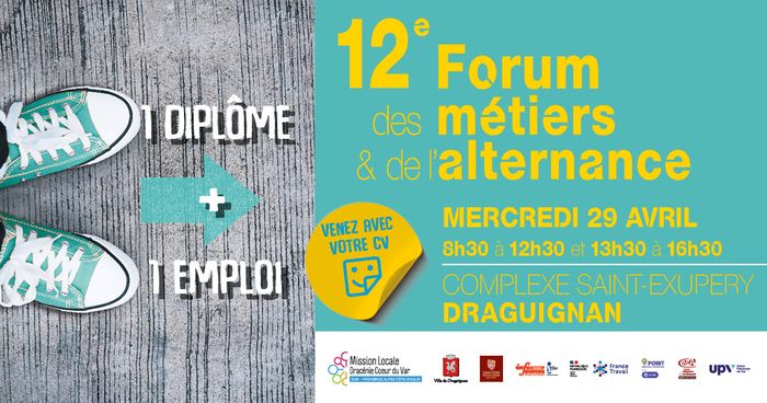 Emploi, études – 12e Forum des métiers et de l’alternance