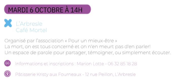 Cadre Semaine Bleue - CAFE MORTEL