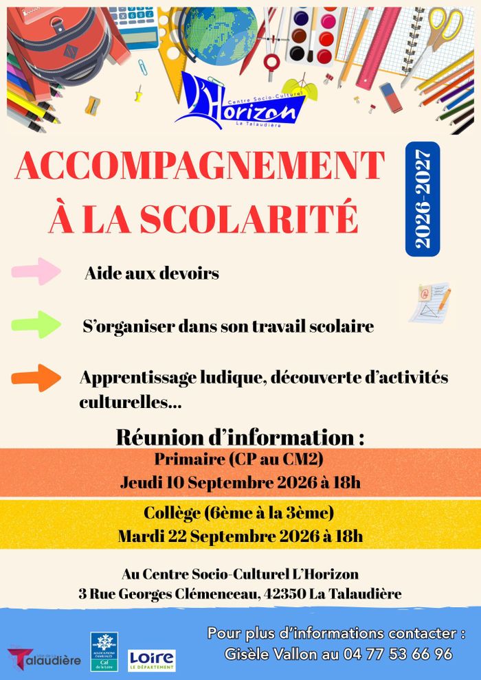 Réunion accompagnement à la scolarité
