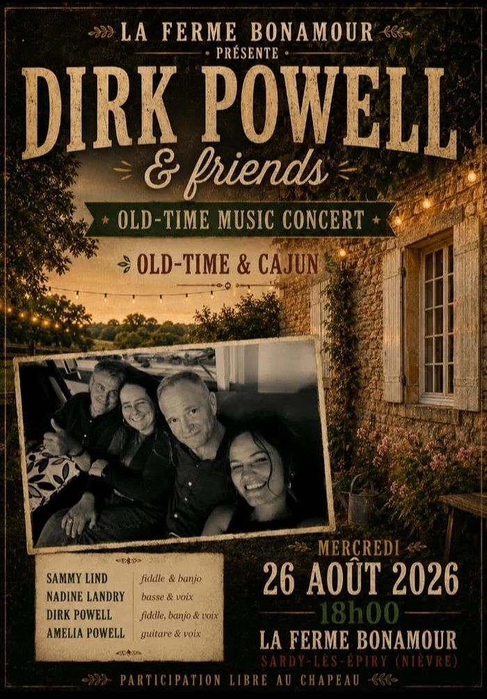 Affiche — Dirk Powell & Friends US