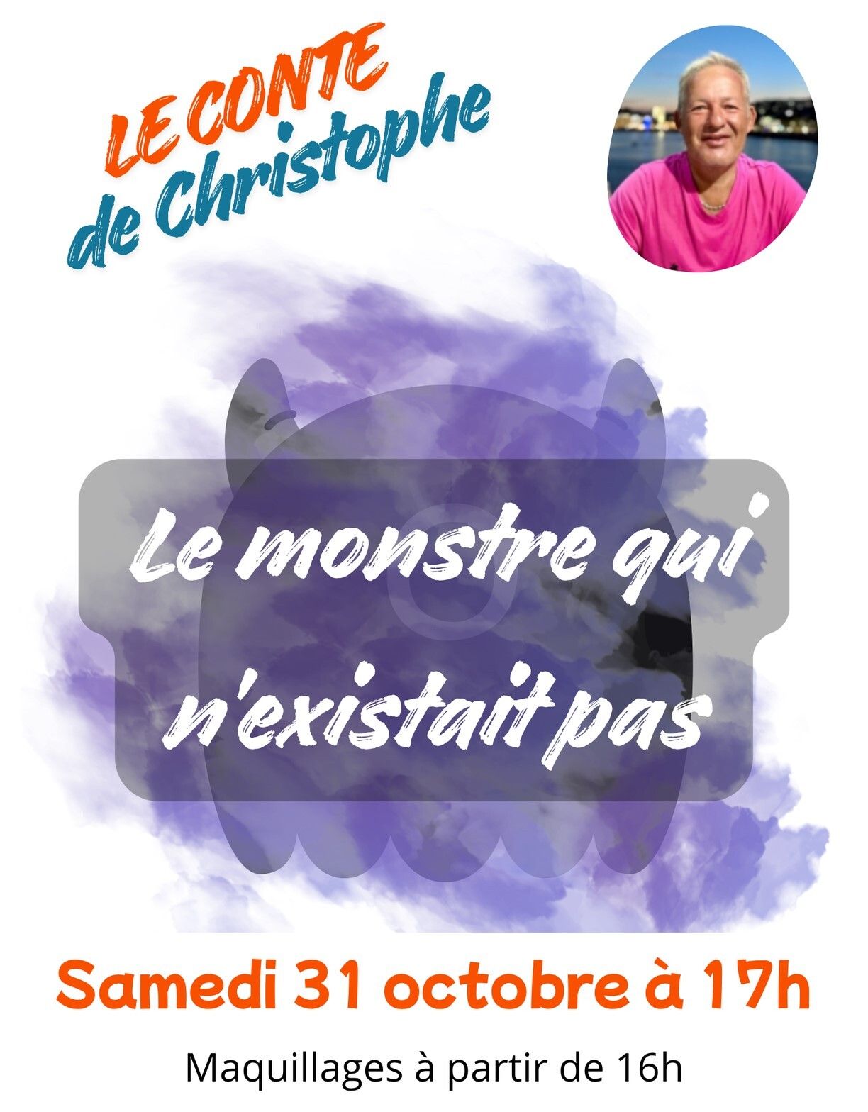 "Le monstre qui n'existait pas" : le conte de Christophe à la médiathèque de Donneville