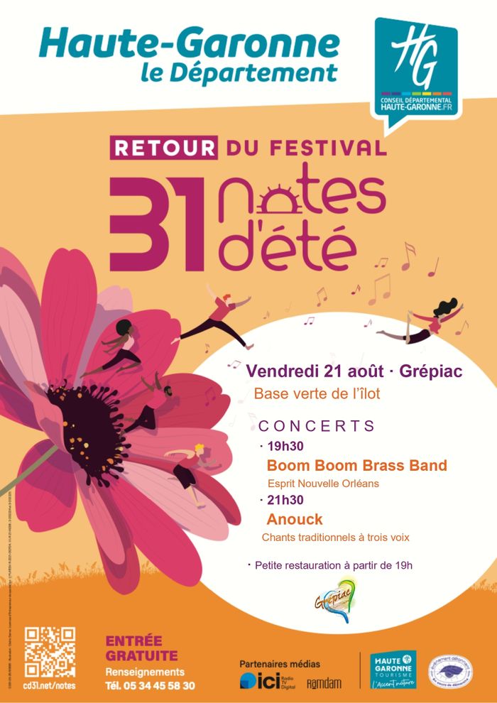 Affiche — Concerts : Boom Boom Brass Band & Anouck