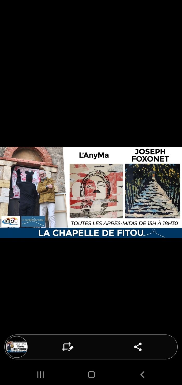 Expo L'AnyMa et Joseph Foxonet à Fitou