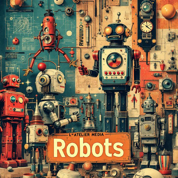 Une expo rétro-futuriste entre objets anciens, robots cultes et projections !
