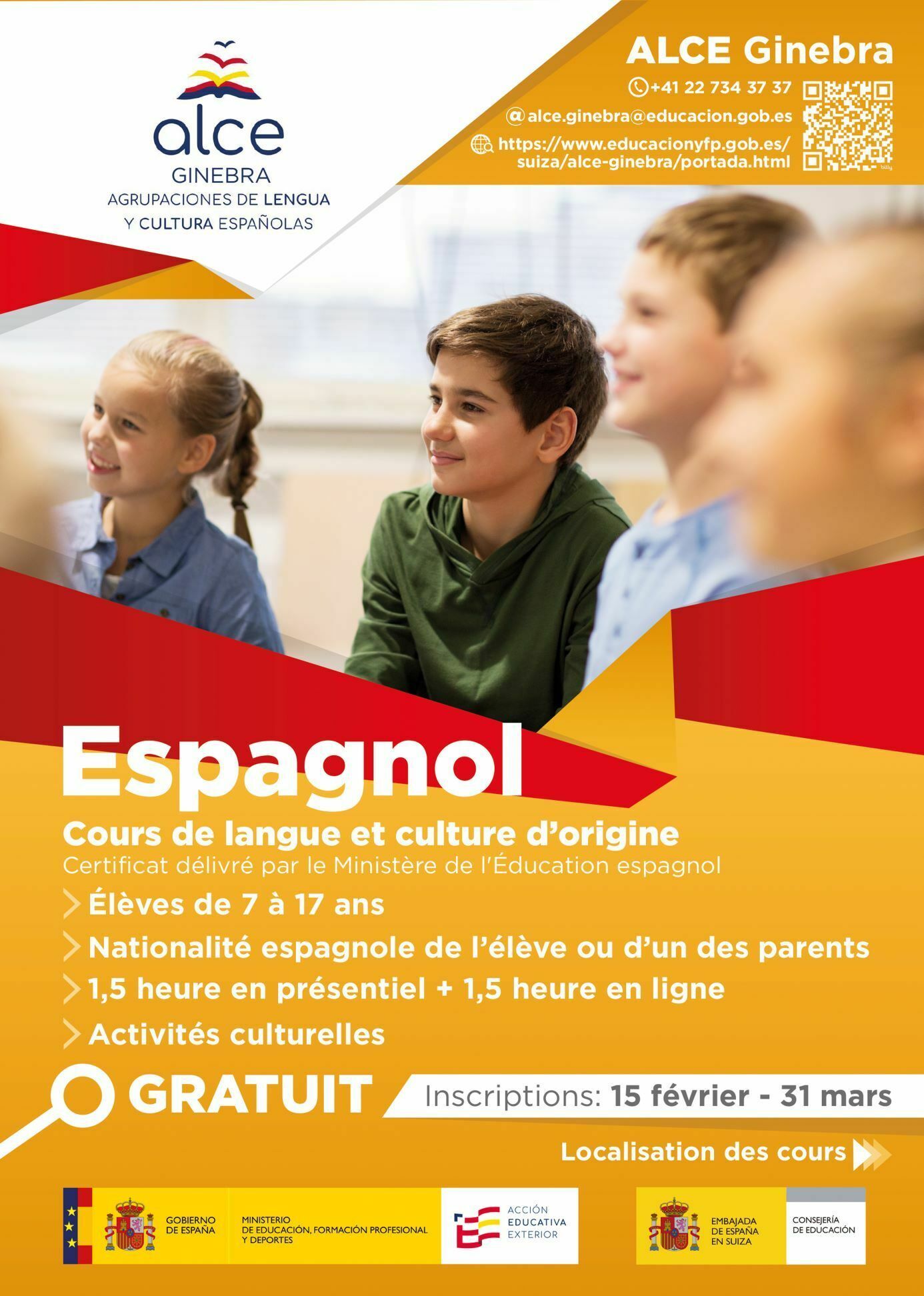 Cours d'espagnol pour enfants et jeunes