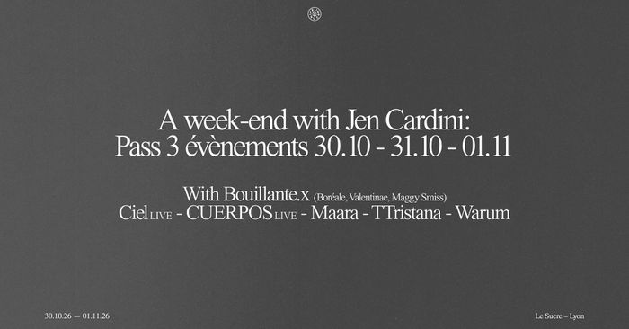 A week-end with Jen Cardini : Pass 3 événements