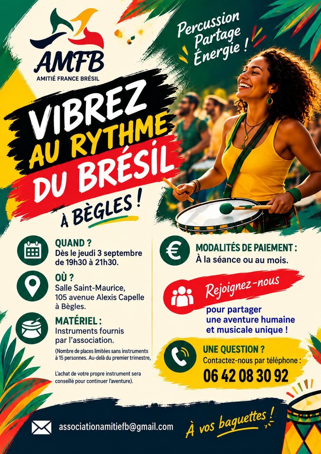 Atelier de percussion brésilienne