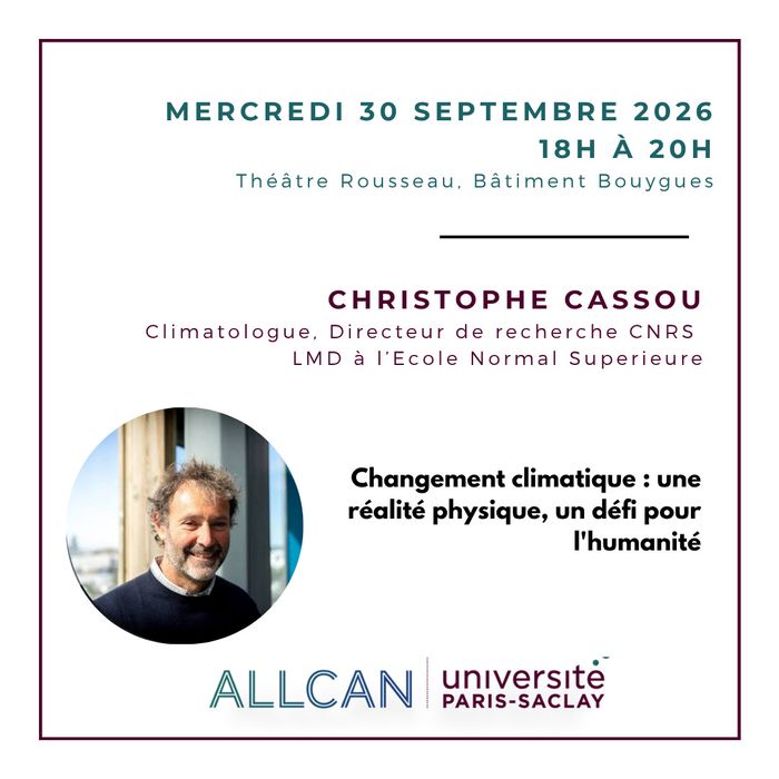 Conférence de Christophe Cassou, Climatologue, Directeur de recherche CNRS au LMD à l’École Normale Supérieure